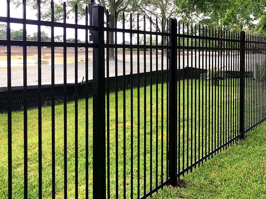 wrought iron fence installation for the Greater Houston area.