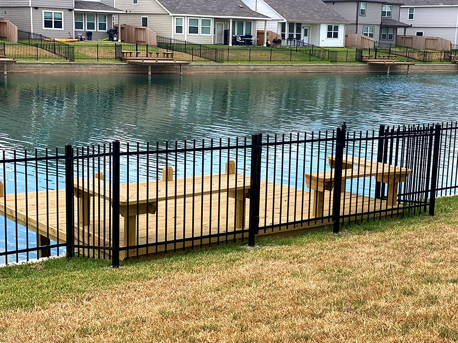 wrought iron fence installation for the Greater Houston area.