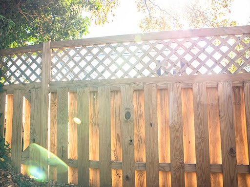 Fulshear TX Shadowbox style wood fence